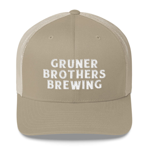 Gruner Brothers Brewing Mid Profile Trucker Hat - Image 4