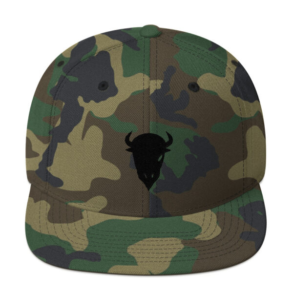 One Eyed Buffalo Flat Bill Snapback Hat