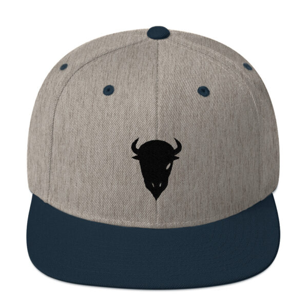 One Eyed Buffalo Flat Bill Snapback Hat - Image 7