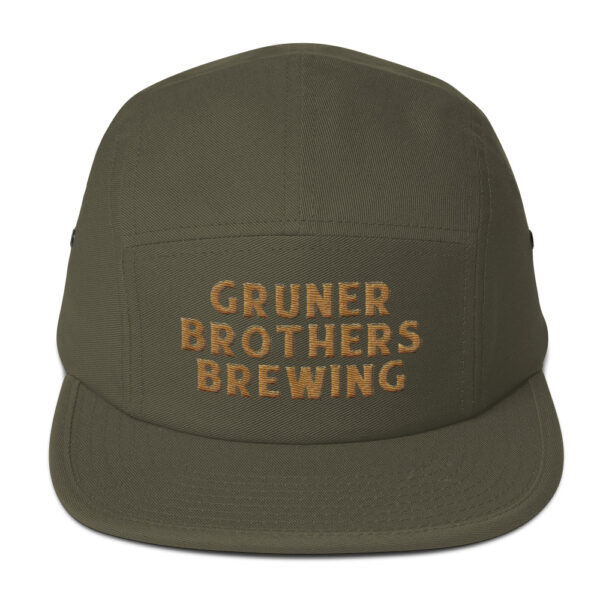Gruner Brothers Brewing 5 Panel Strapback Hat - Image 3