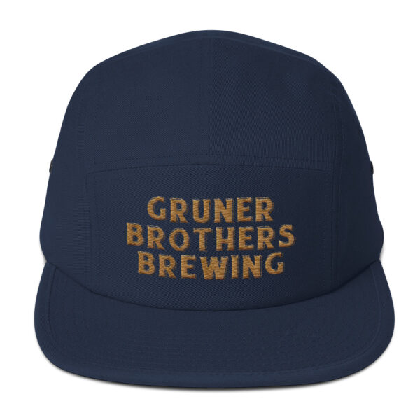 Gruner Brothers Brewing 5 Panel Strapback Hat - Image 4