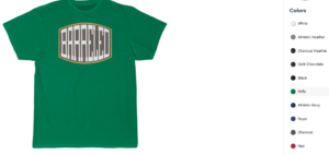 Traditional Shirt example with colors