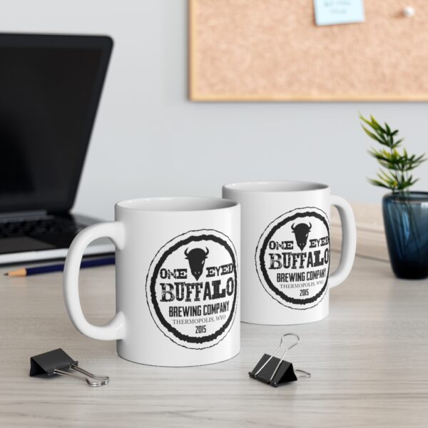 One Eyed Buffalo Brewing Coffee Mug 11oz - Image 5
