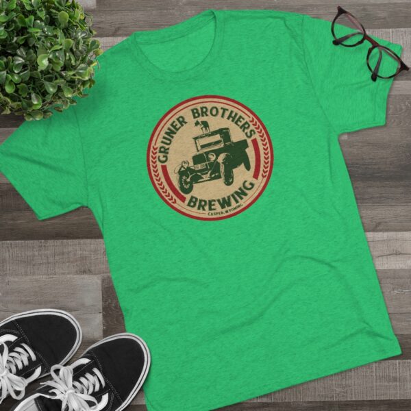 Gruner Brothers Brewing Men's Tri-Blend T Shirt - Image 11