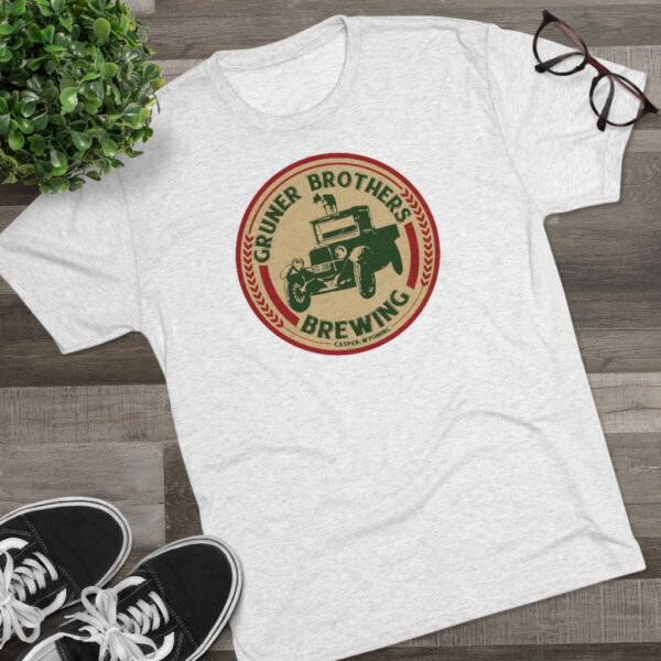 Gruner Brothers Brewing Men's Tri-Blend T Shirt - Image 5