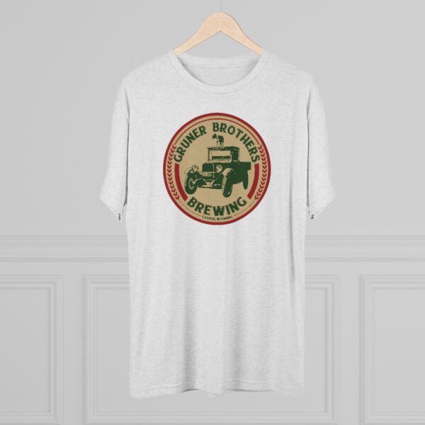 Gruner Brothers Brewing Men's Tri-Blend T Shirt - Image 6
