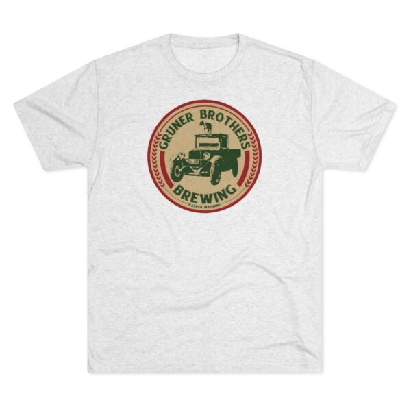 Gruner Brothers Brewing Men's Tri-Blend T Shirt - Image 4