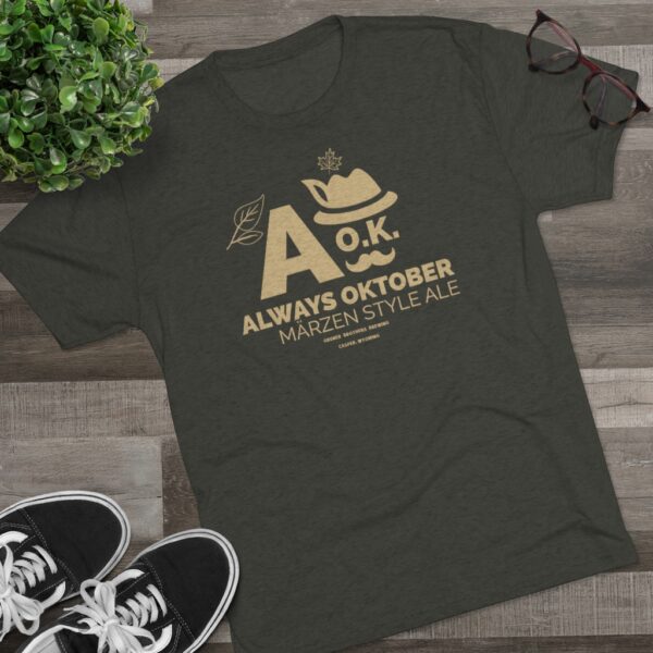 Gruner Brothers A O.K. Always Oktober Tri-Blend T-Shirt - Image 8