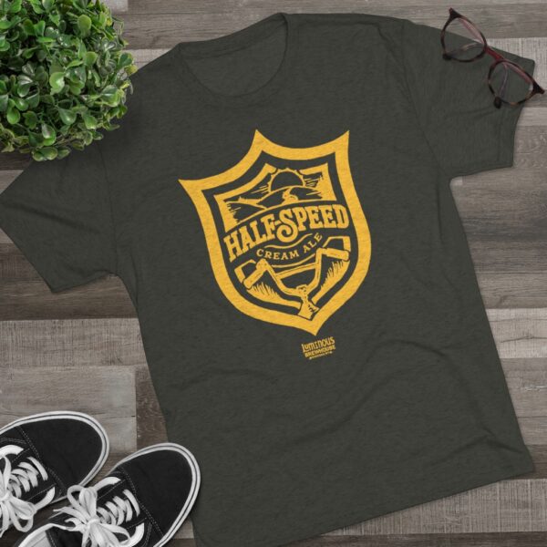 Luminous Brewhouse Half-Speed Cream Ale Men's Tri-Blend T-Shirt - Image 8