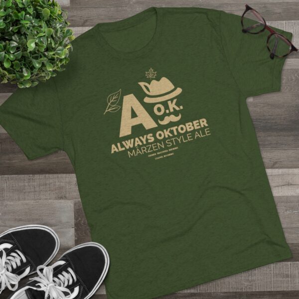 Gruner Brothers A O.K. Always Oktober Tri-Blend T-Shirt - Image 11