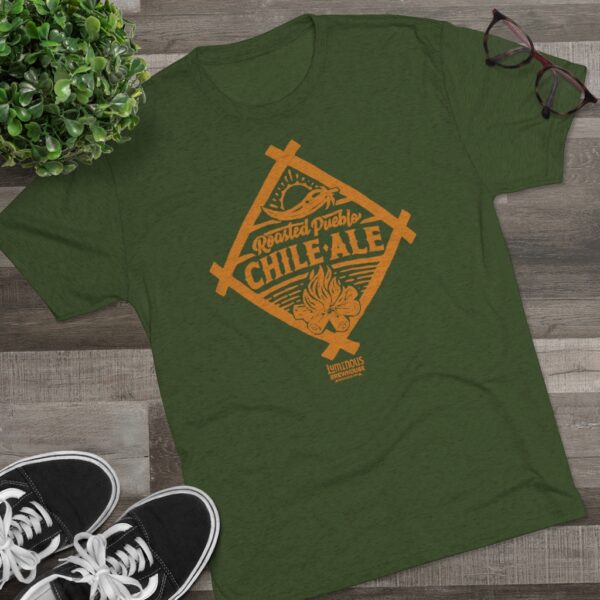 Luminous Brewhouse Roasted Pueblo Chile Ale Men's Tri-Blend T-Shirt - Image 8