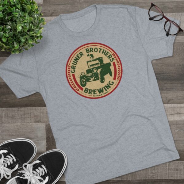 Gruner Brothers Brewing Men's Tri-Blend T Shirt - Image 2