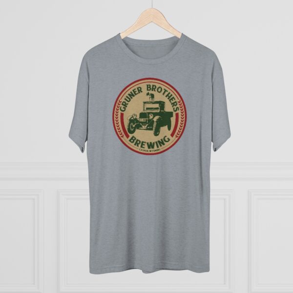 Gruner Brothers Brewing Men's Tri-Blend T Shirt - Image 3