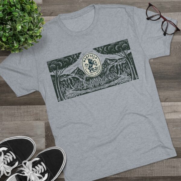 Warfield Distillery & Brewery Landscape Men's Tri-Blend T-Shirt - Image 5