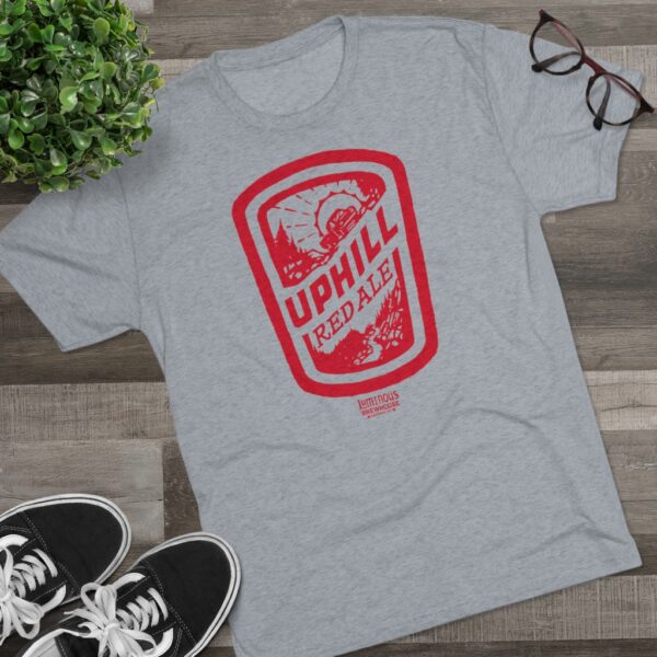 Luminous Brewhouse Uphill Red Ale Men's Tri-Blend T-Shirt - Image 11