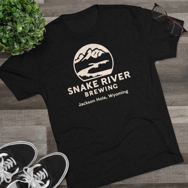 Snake River Brewing Logo Men's Tri-Blend T-Shirt - Image 5