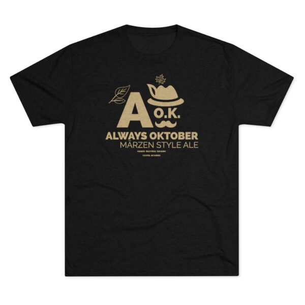Gruner Brothers A O.K. Always Oktober Tri-Blend T-Shirt - Image 4