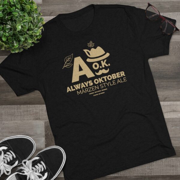 Gruner Brothers A O.K. Always Oktober Tri-Blend T-Shirt - Image 5