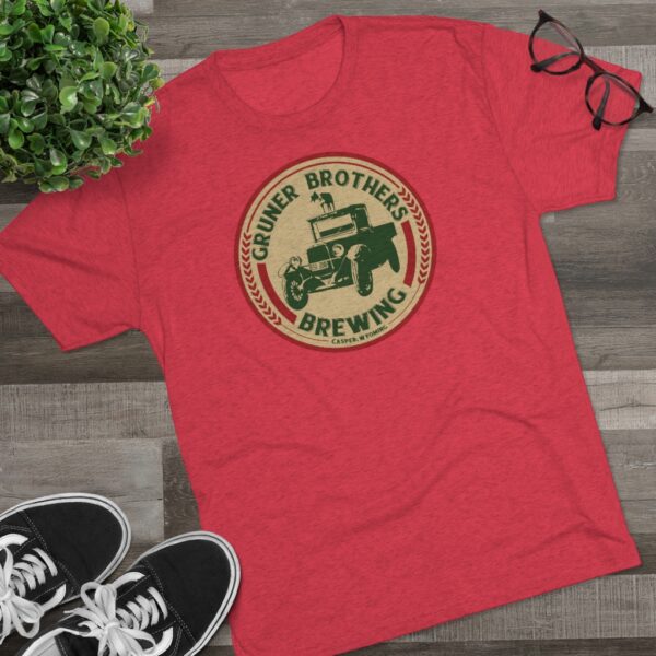 Gruner Brothers Brewing Men's Tri-Blend T Shirt - Image 14
