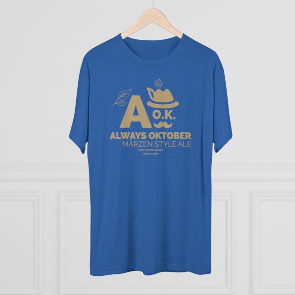 Gruner Brothers A O.K. Always Oktober Tri-Blend T-Shirt - Image 3