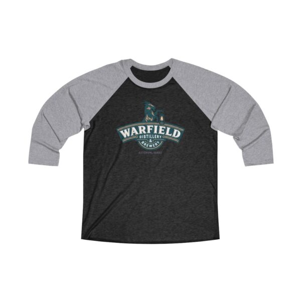 Warfield Distillery & Brewery Tri-Blend ¾ Sleeve Raglan Baseball T Shirt - Image 3