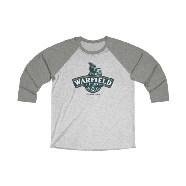 Warfield Distillery & Brewery Tri-Blend ¾ Sleeve Raglan Baseball T Shirt - Image 2