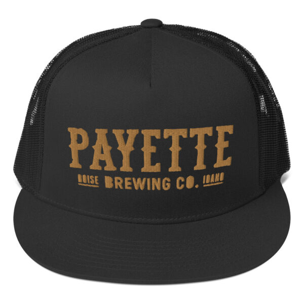 Payette Brewing Text Logo Embroidered Trucker Hat - Image 3