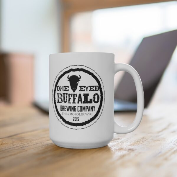 One Eyed Buffalo Brewing Coffee Mug 15oz - Image 4