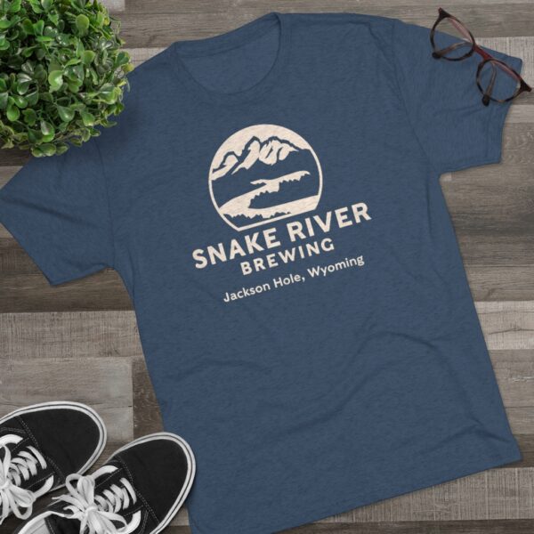 Snake River Brewing Logo Men's Tri-Blend T-Shirt - Image 8