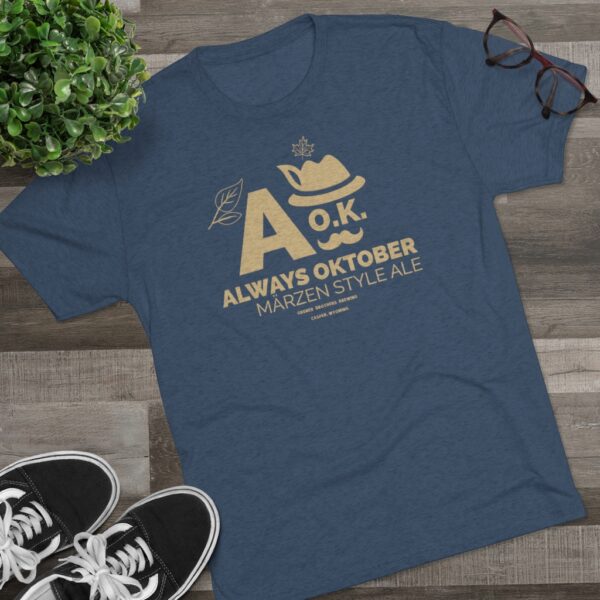 Gruner Brothers A O.K. Always Oktober Tri-Blend T-Shirt - Image 14