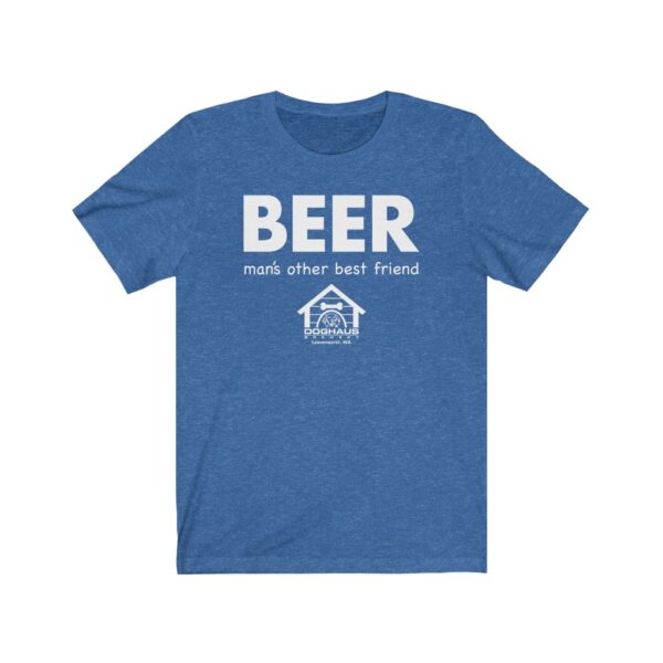 Doghaus Brewery Beer, Man's Other Best Friend Men's T-shirt - Image 3