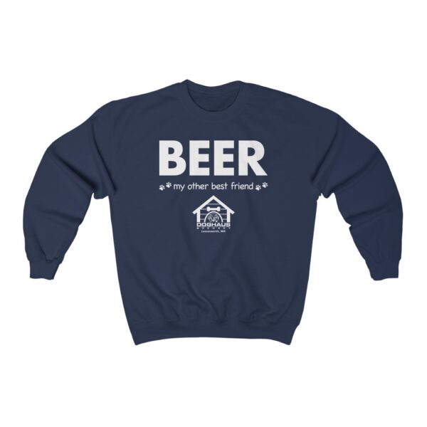 Doghaus Brewery "Beer, My Other Best Friend" Unisex Crewneck Sweatshirt - Image 4