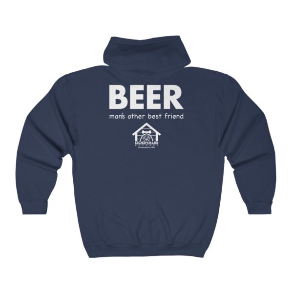 Doghaus Brewery Beer Man's Other Best Friend Zip Hooded Sweatshirt - Image 8