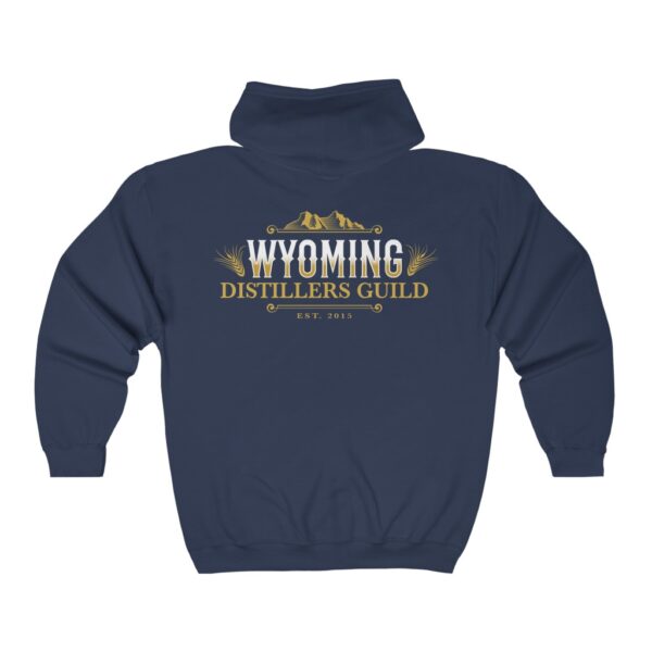 Wyoming Distillers Guild Men's Zip Hooded Sweatshirt - Image 6