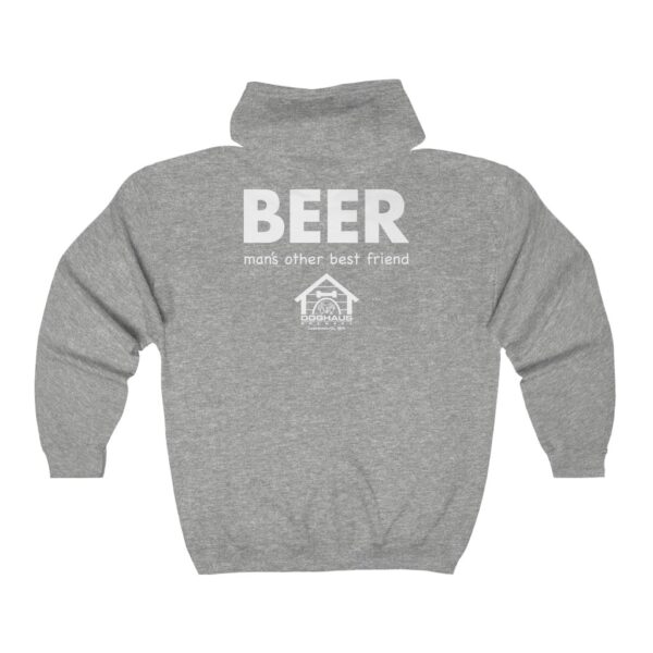 Doghaus Brewery Beer Man's Other Best Friend Zip Hooded Sweatshirt - Image 2