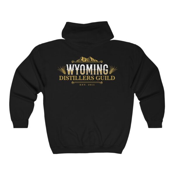 Wyoming Distillers Guild Men's Zip Hooded Sweatshirt - Image 4