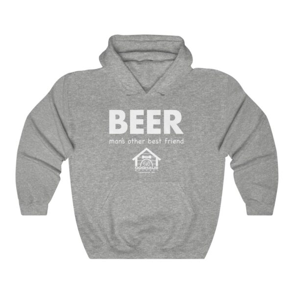 Doghaus Brewery "Beer, Man's Other Best Friend" Men's Pullover Hoodie - Image 3