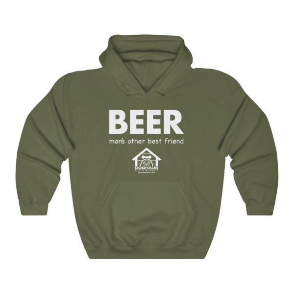 Doghaus Brewery "Beer, Man's Other Best Friend" Men's Pullover Hoodie - Image 4