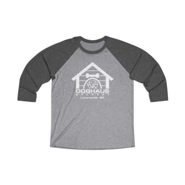 Doghaus Brewery Unisex Tri-Blend 3/4 Raglan Tee - Image 2