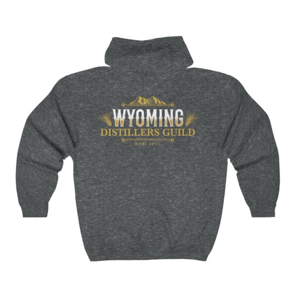 Wyoming Distillers Guild Men's Zip Hooded Sweatshirt - Image 2