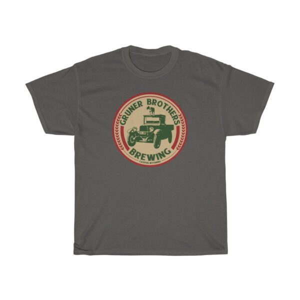 Gruner Brothers Brewing Logo Men’s Traditional Fit T-Shirt - Image 4