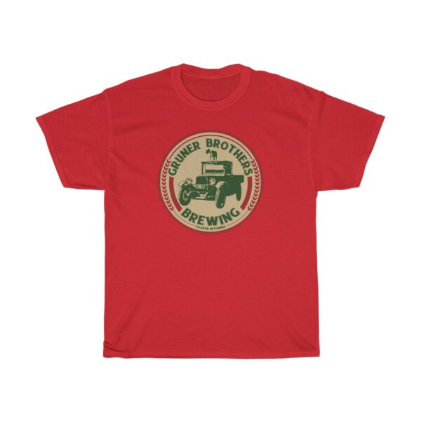 Gruner Brothers Brewing Logo Men’s Traditional Fit T-Shirt - Image 5