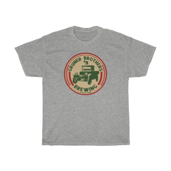 Gruner Brothers Brewing Logo Men’s Traditional Fit T-Shirt - Image 3