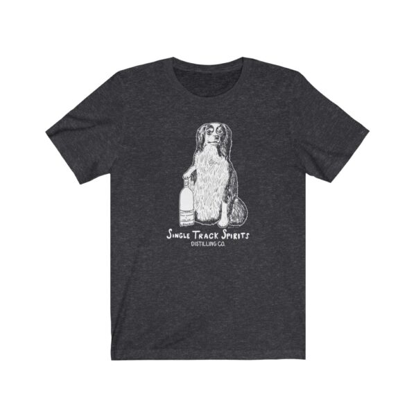 Single Track Spirits Dog Unisex Cotton/Poly T-shirt - Image 5