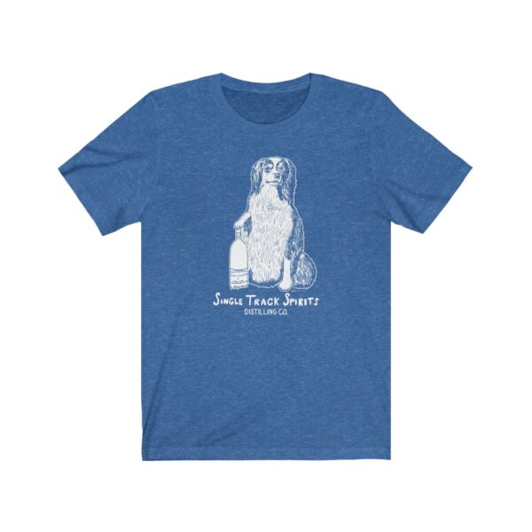 Single Track Spirits Dog Unisex Cotton/Poly T-shirt - Image 4