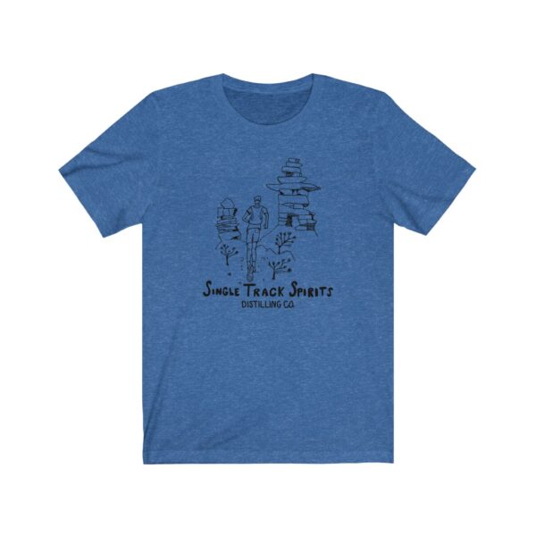 Single Track Spirits Runner Unisex Cotton/Poly T-shirt - Image 5