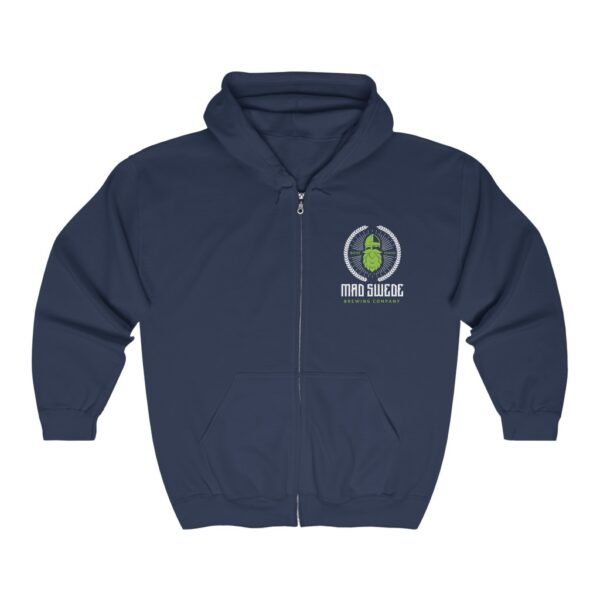 Mad Swede Brewing  Men's Zip Hooded Sweatshirt - Image 5