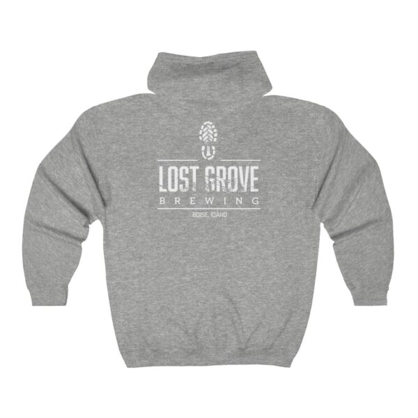 Lost Grove Brewing Men's Zip Hooded Sweatshirt - Image 6
