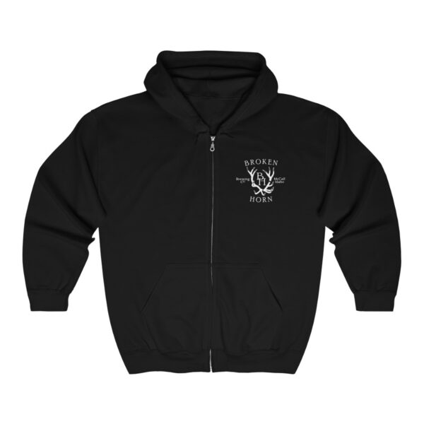 Broken Horn Men's Zip Hooded Sweatshirt - Image 3