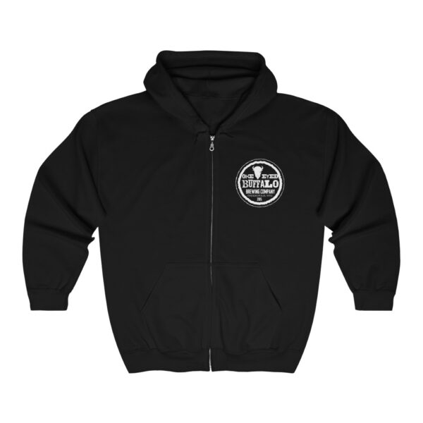 One Eyed Buffalo Brewing Men's Zip Hooded Sweatshirt